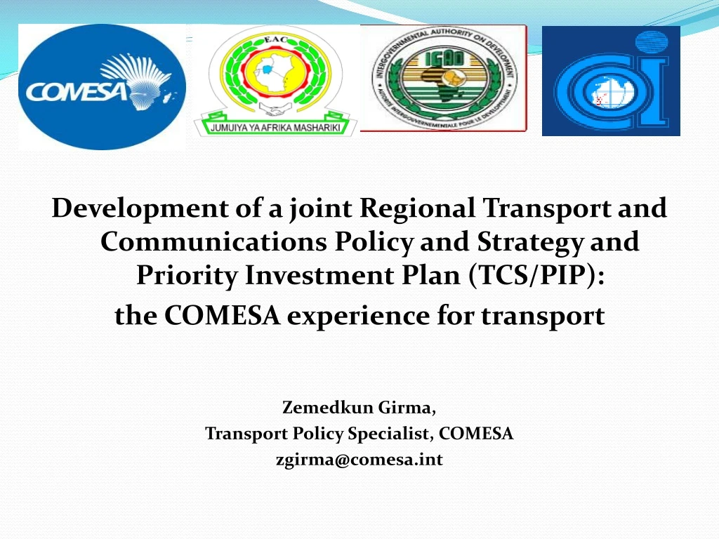 development of a joint regional transport