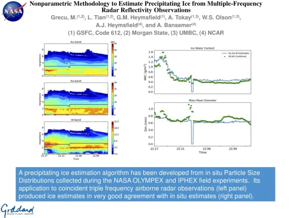 Nonparametric Methodology to Estimate Precipitating Ice from Multiple-Frequency