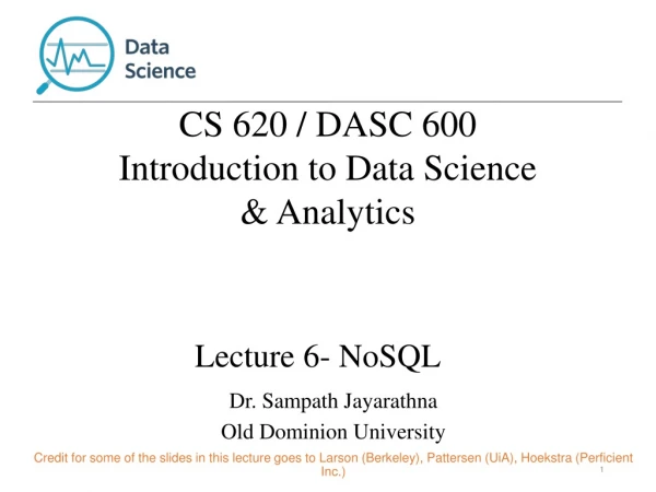 Lecture 6- NoSQL