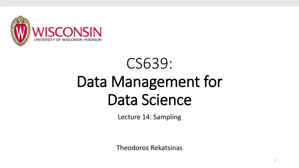 cs639 data management for data science