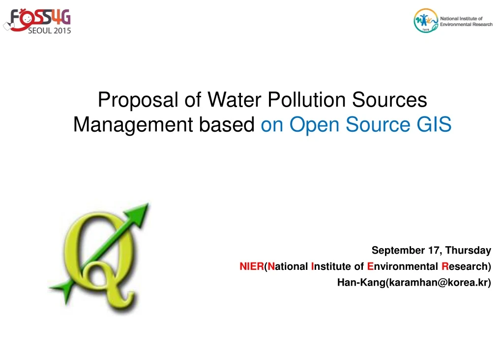 proposal of water pollution sources management