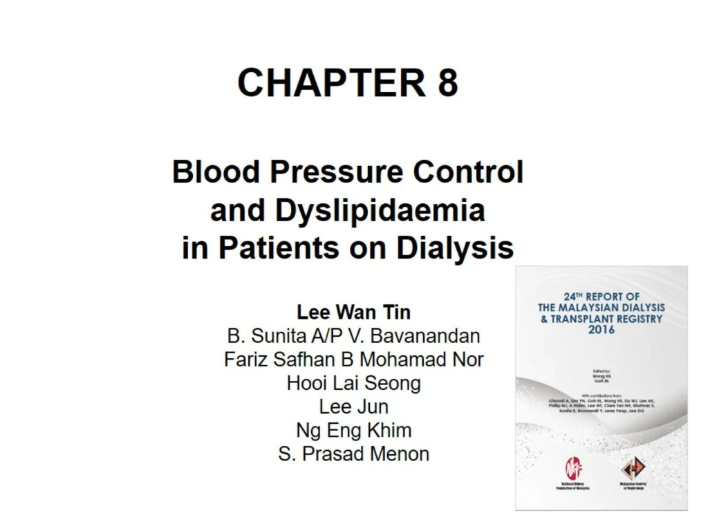 chapter 8 blood pressure control and dyslipidaemia in patients on dialysis