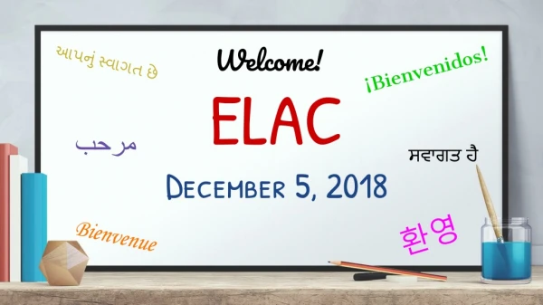 ELAC December 5, 2018