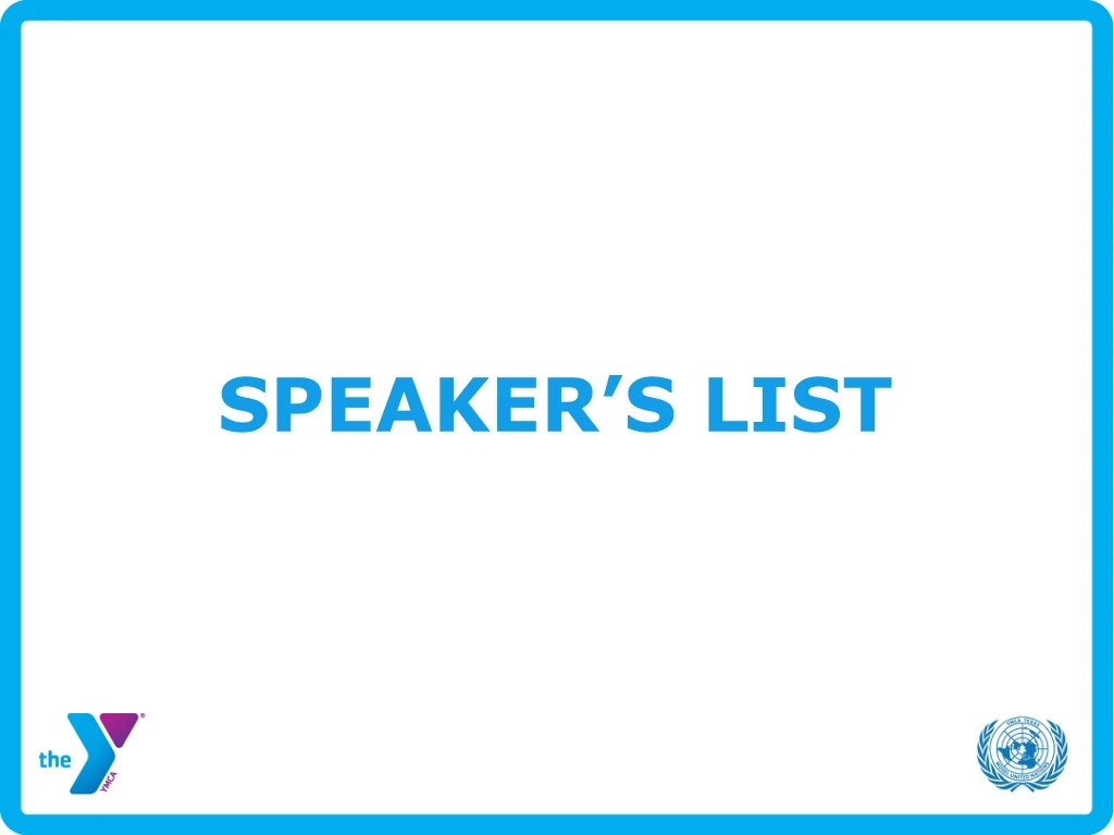 speaker s list
