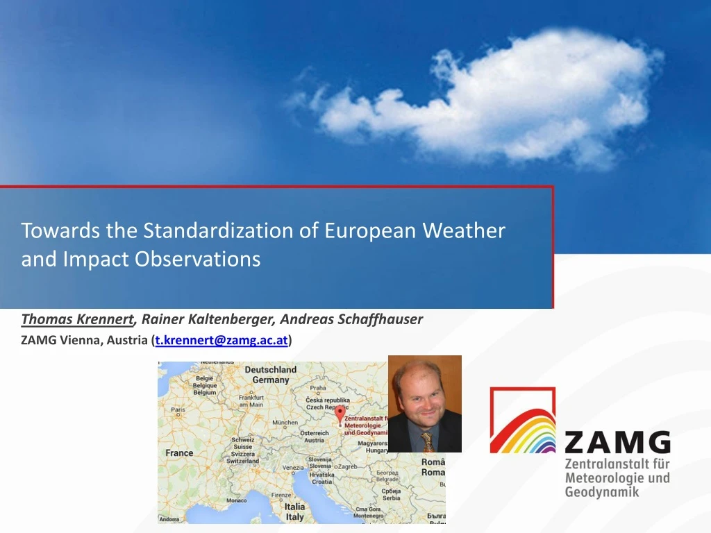 towards the standardization of european weather and impact observations