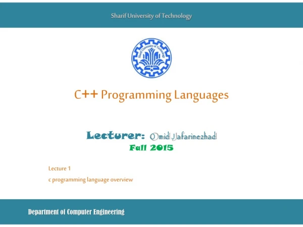 C ++ Programming Languages