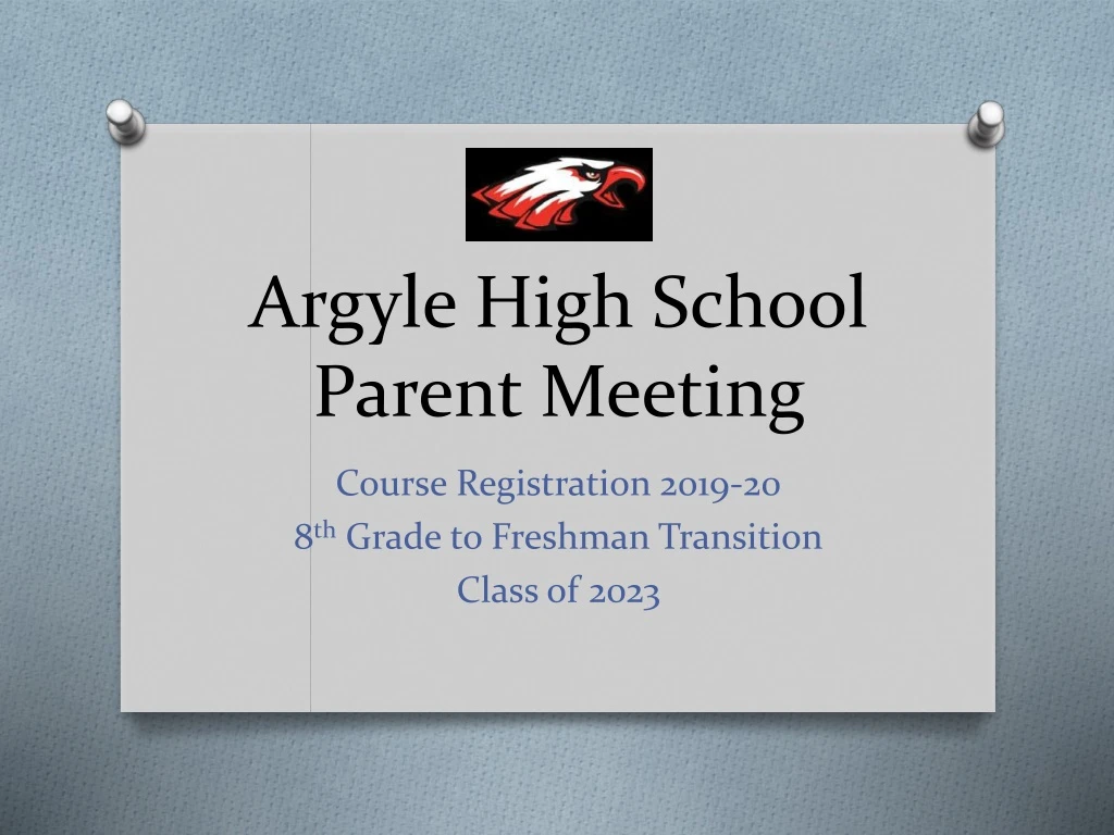 argyle high school parent meeting