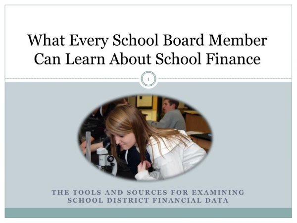What Every School Board Member Can Learn About School Finance