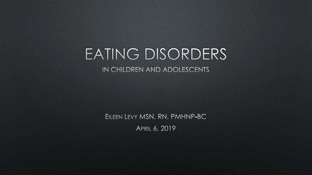 eating disorders