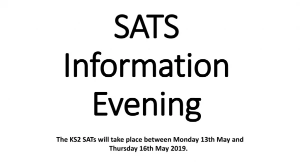 SATS Information Evening