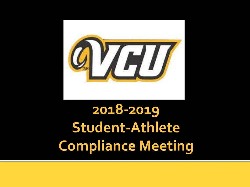 2018 2019 student athlete compliance meeting
