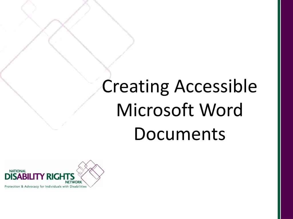 creating accessible microsoft word documents