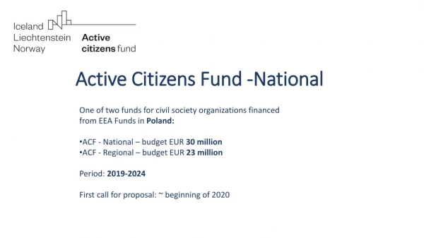 Active Citizens Fund -National