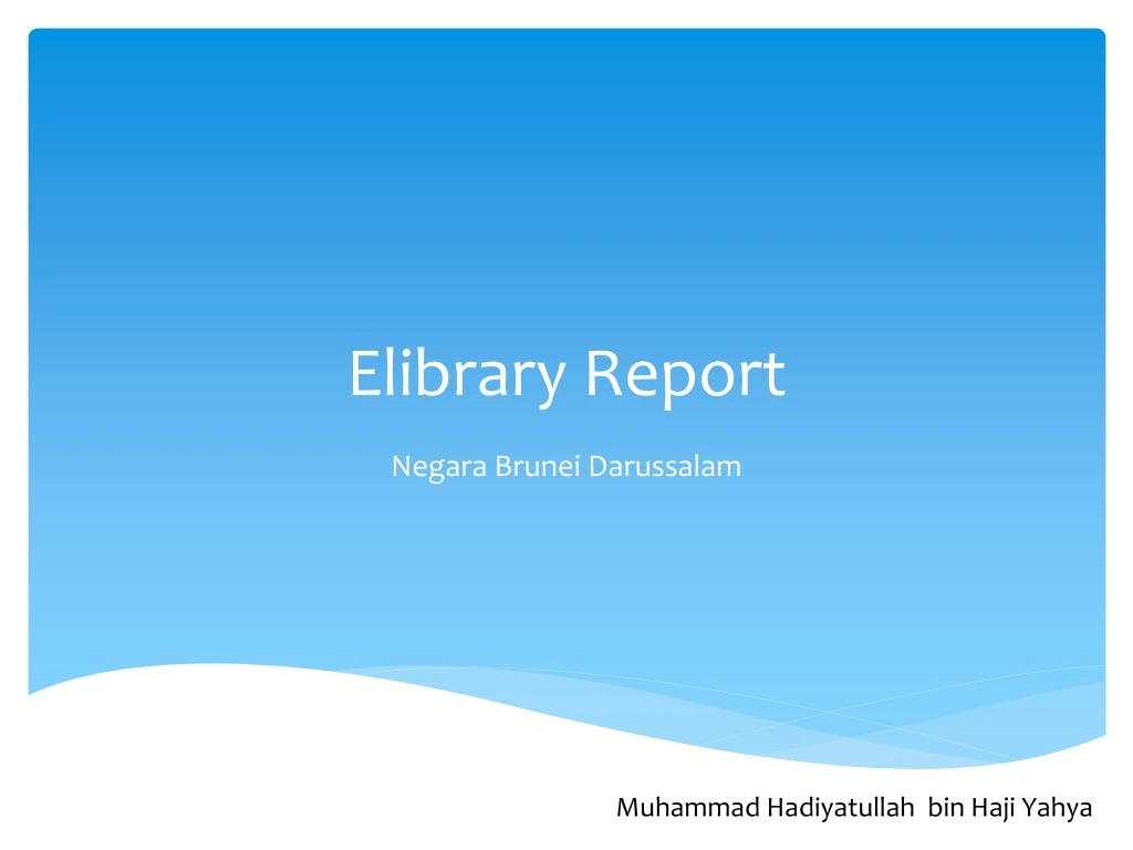 elibrary report