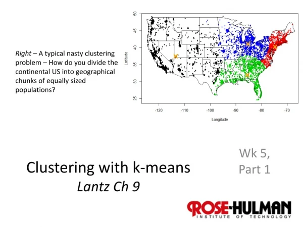 Clustering with k-means Lantz Ch 9