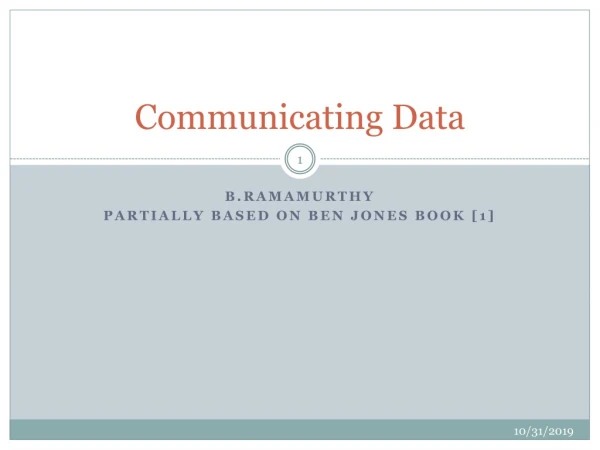 Communicating Data