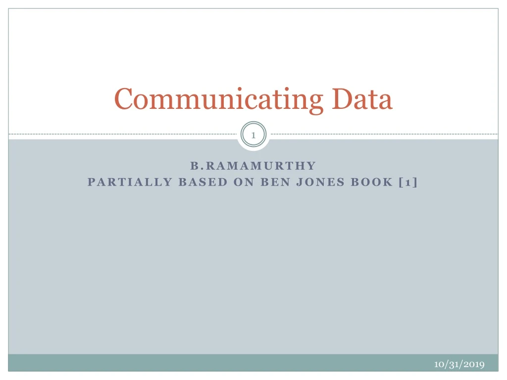 communicating data