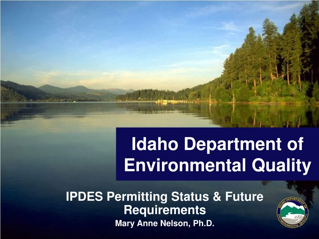 idaho department of environmental quality