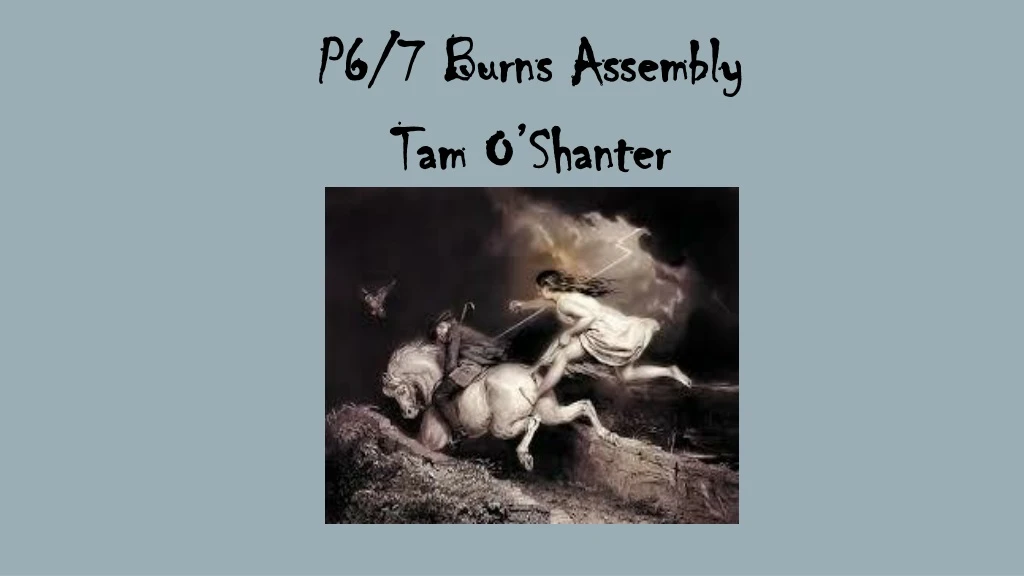 p6 7 burns assembly tam o shanter