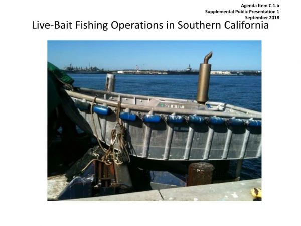 Live-Bait Fishing Operations in Southern California