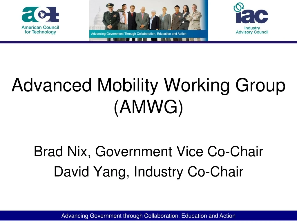advanced mobility working group amwg