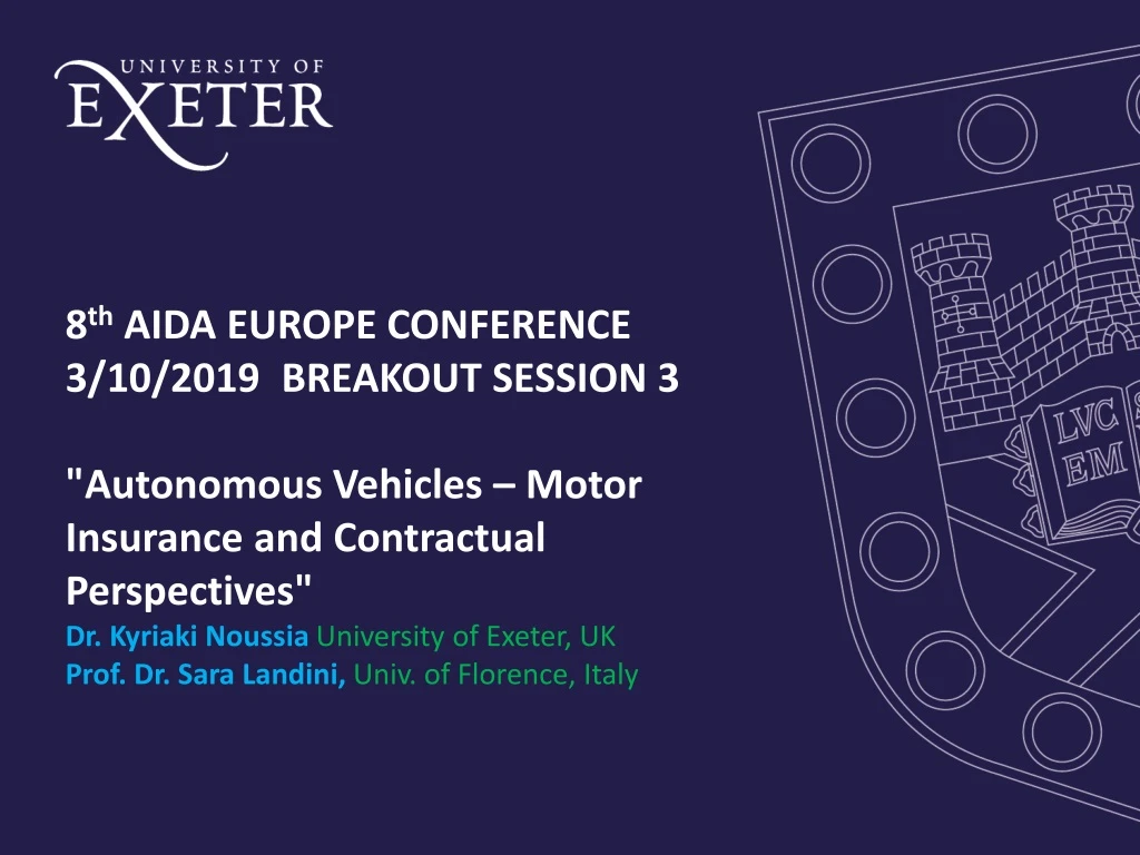 8 th aida europe conference 3 10 2019 breakout