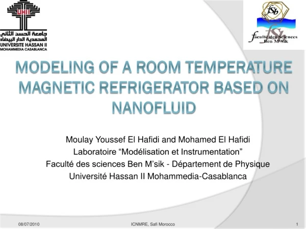 Modeling of a room temperature magnetic refrigerator based on nanofluid