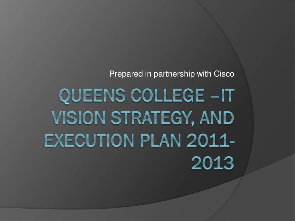 prepared in partnership with cisco