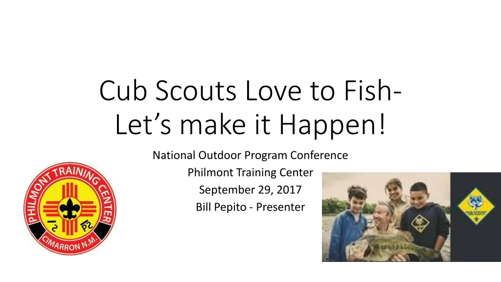 cub scouts love to fish let s make it happen