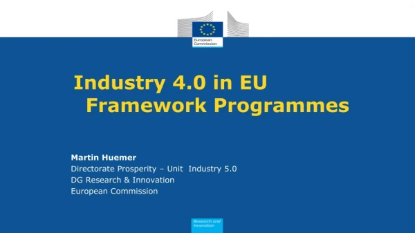 Industry 4.0 in EU Framework Programmes