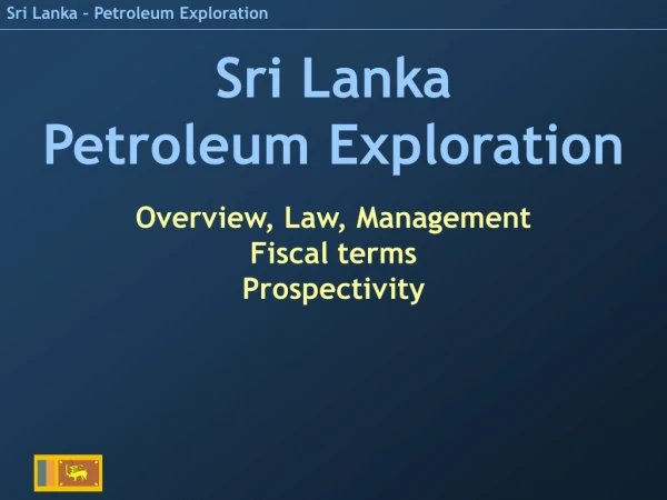 Sri Lanka – Petroleum Exploration