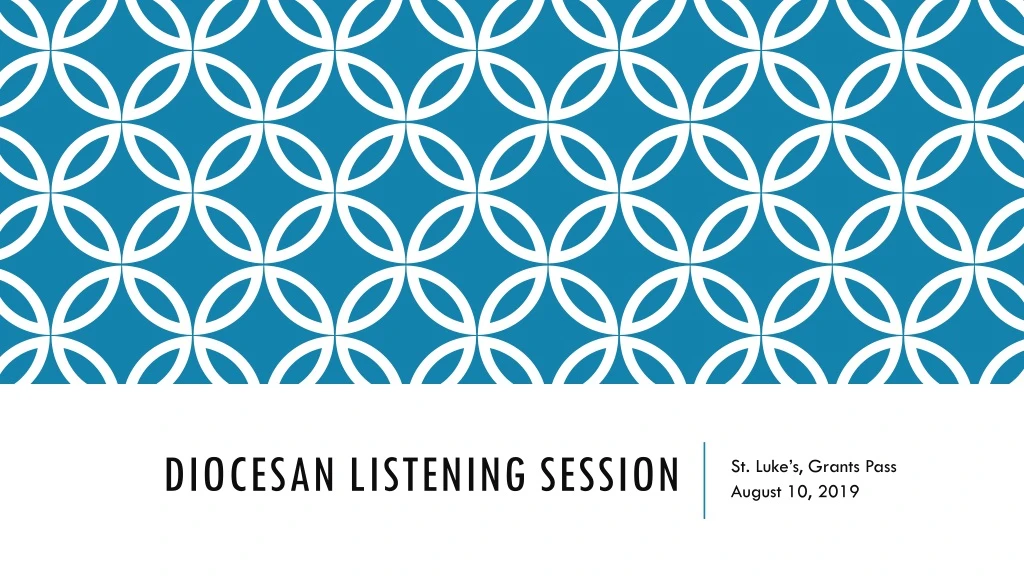 diocesan listening session