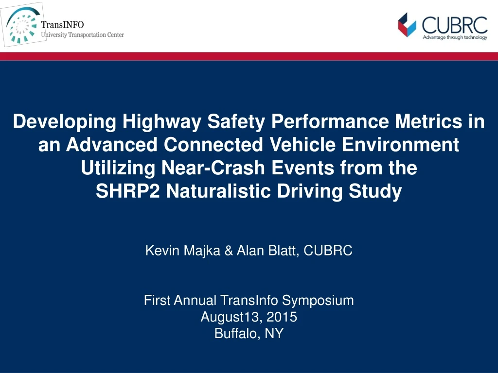 developing highway safety performance metrics