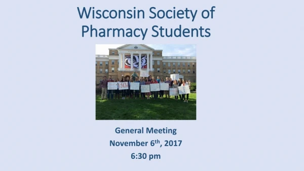 Wisconsin Society of Pharmacy Students