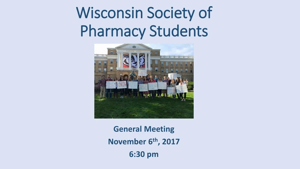 wisconsin society of pharmacy students