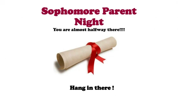 Sophomore Parent Night
