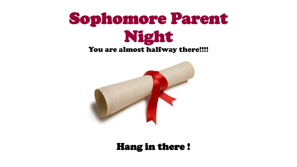 sophomore parent night