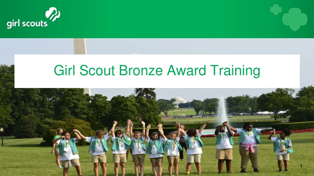 girl scout bronze award training