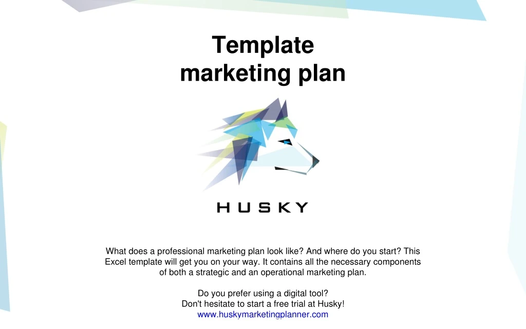 template marketing plan