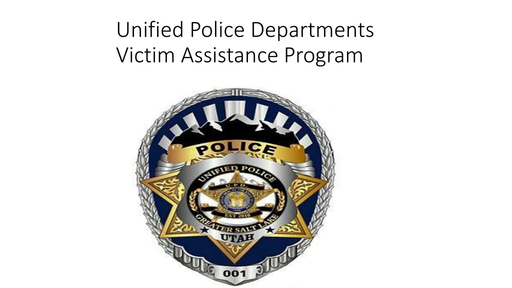 unified police departments victim assistance program