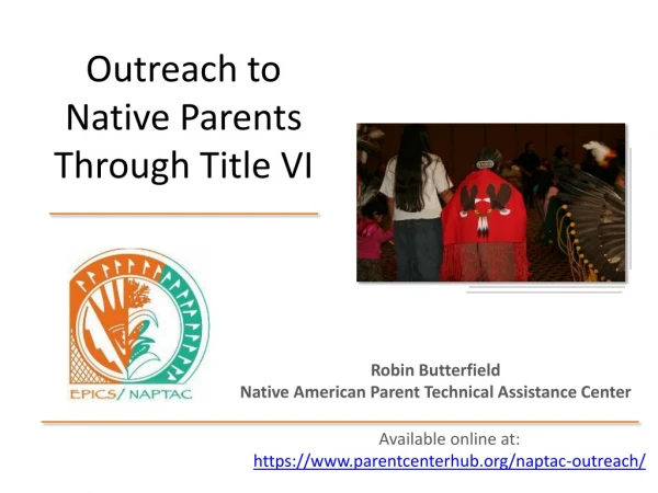 Outreach to Native Parents Through Title VI