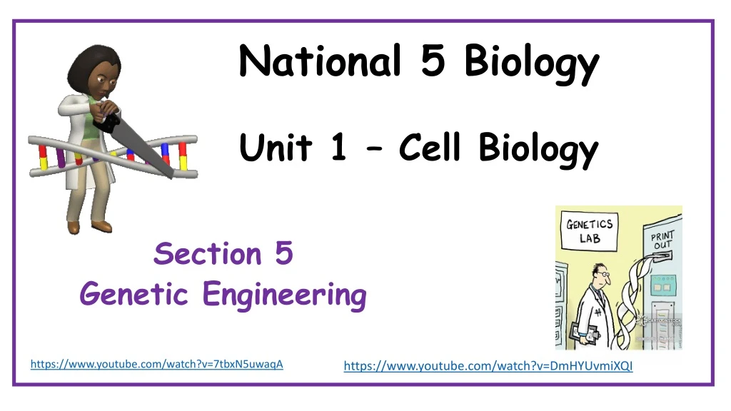 national 5 biology unit 1 cell biology
