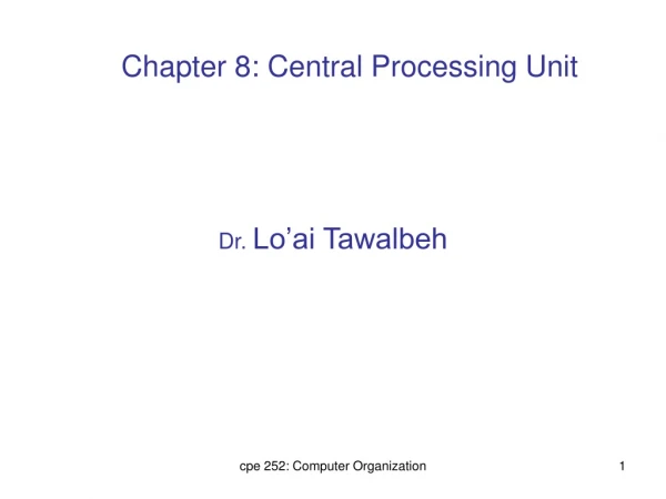 Dr. Lo’ai Tawalbeh