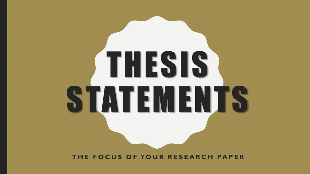 thesis statements