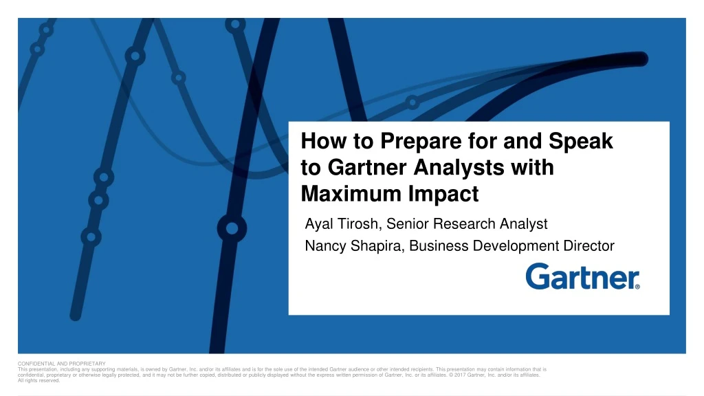 how to prepare for and speak to gartner analysts with maximum impact