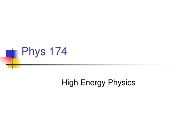 Phys 174