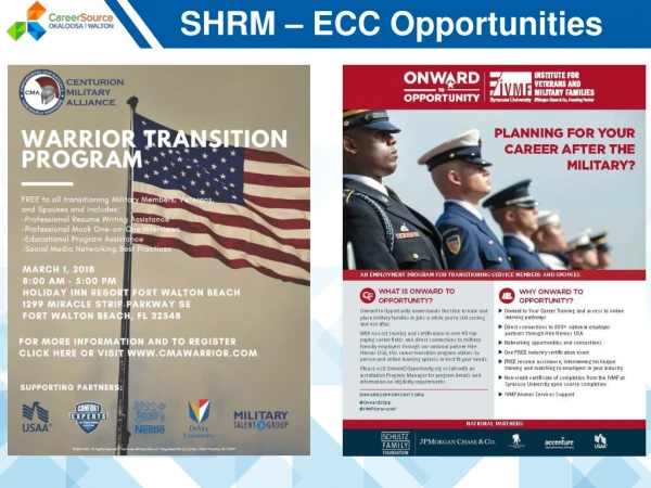 SHRM – ECC Opportunities