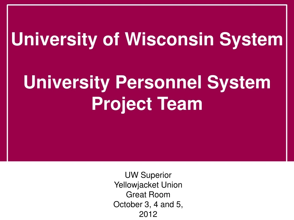 uw superior yellowjacket union great room october