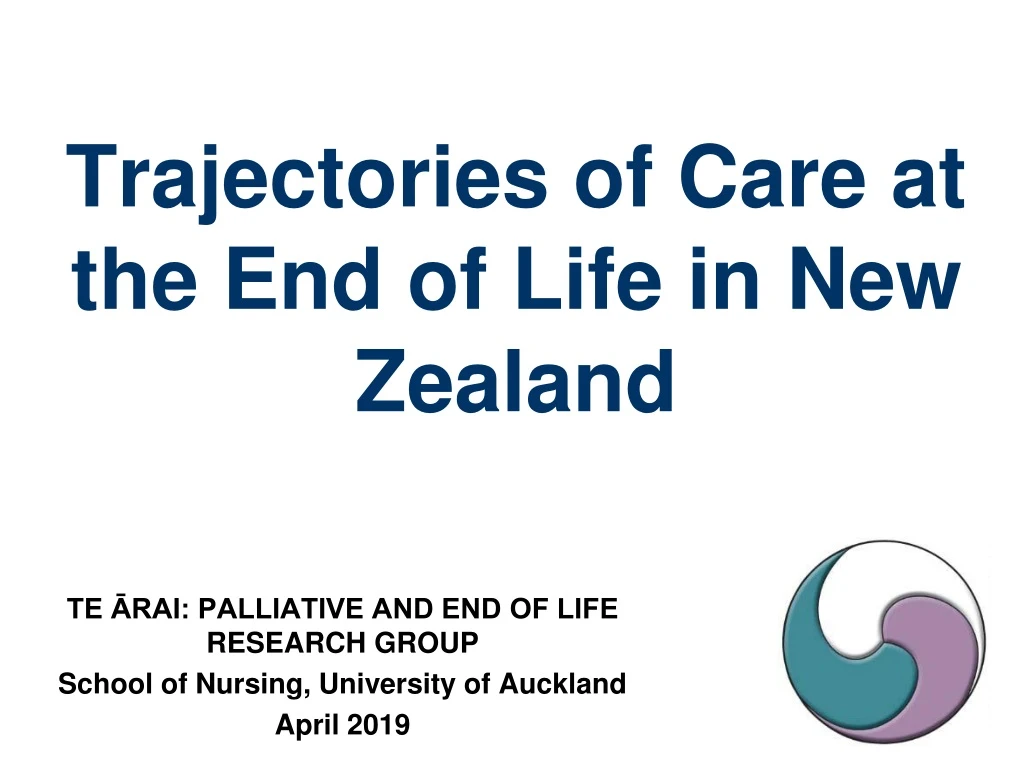 trajectories of care at the end of life in new zealand