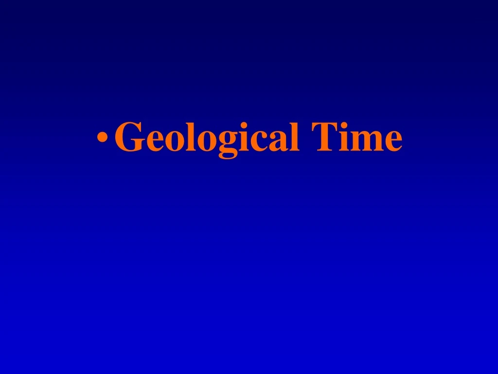 geological time